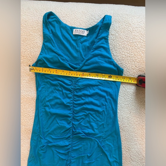 Anthropologie Velvet by Graham & Spencer Ruched Mini Dress - Picture 8 of 9